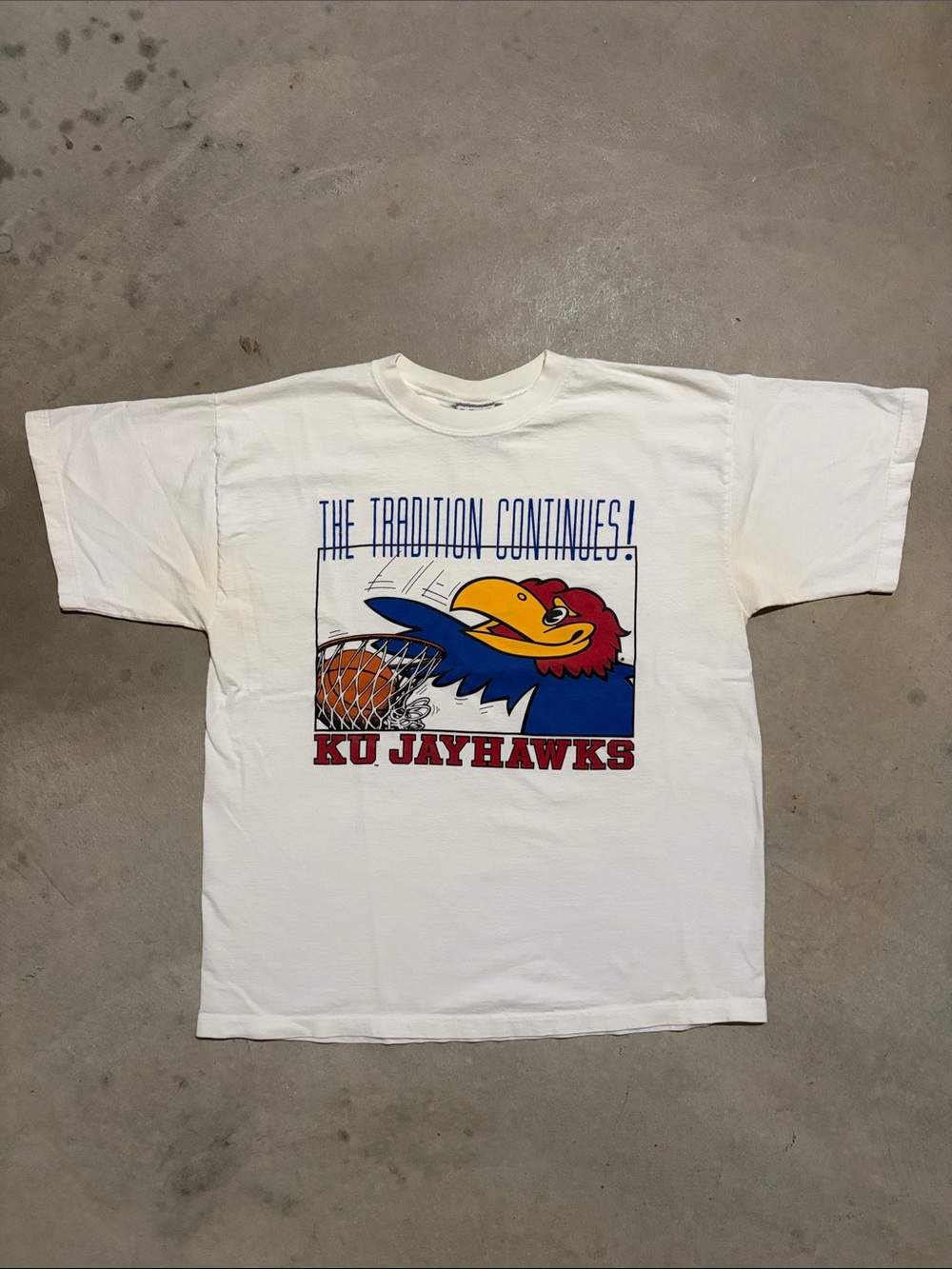 Vintage Kansas Jayhawks Basketball Short Sleeve Shirt